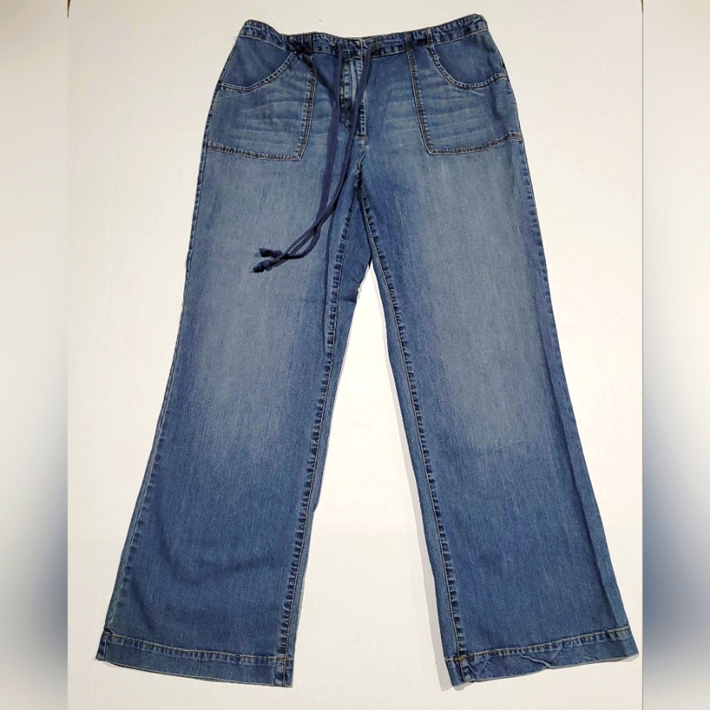 Talbots Beachy Lightweight Drawstring Jeans - Picture 3 of 4